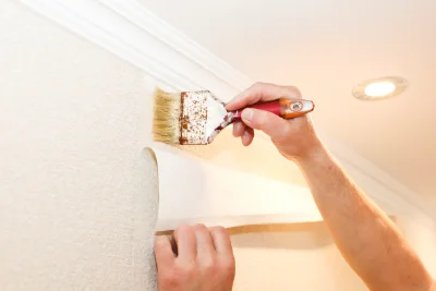 Pose de papier peint à Diconne — revêtements muraux et toiles de verre